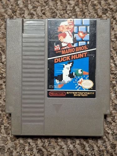 Super Mario Bros./Duck Hunt NES (Nintendo Entertainment System, 1988) *TESTED*