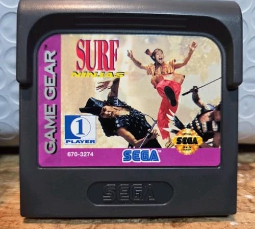 Sega Surf Ninjas Game Gear 1993 Edition Cartridge Only Tested Authentic