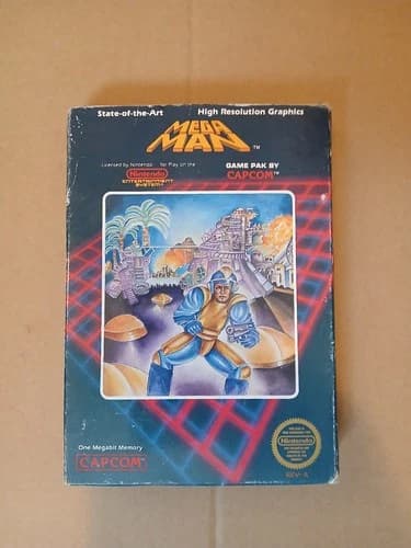 Mega Man 1 Capcom (Nintendo Entertainment System NES) Complete With Manual CIB