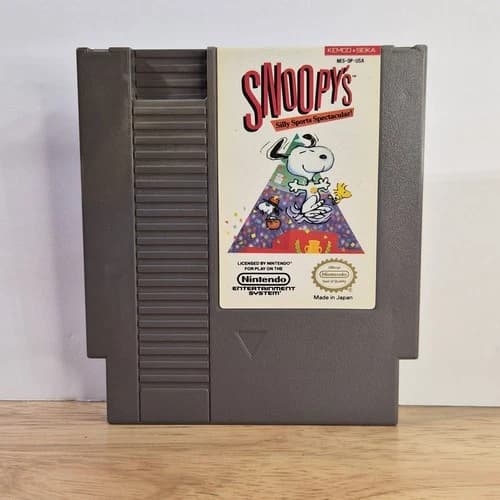 NES Nintendo Snoopy's Silly Sports Spectacular Game Cartridge Video game