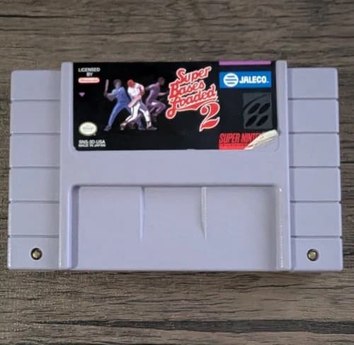 Super Bases Loaded 2 (Super Nintendo, SNES, 1994) Loose Cart, Good