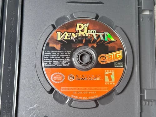Def Jam Vendetta Nintendo GameCube Video Game Disc Only Tested & Working