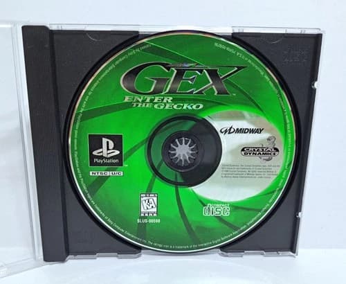 Gex Enter the Gecko PS1 Sony PlayStation Disc Only Tested Video Game
