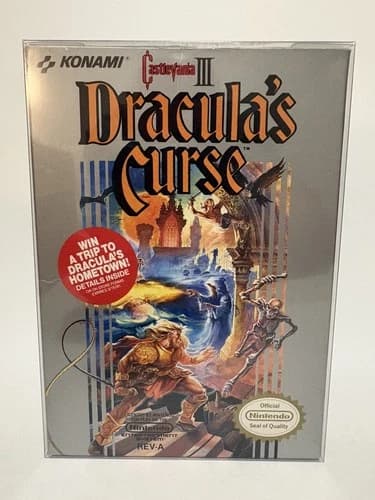 Castlevania III: 3 Dracula's Curse Authentic Nintendo NES CIB Complete Tested