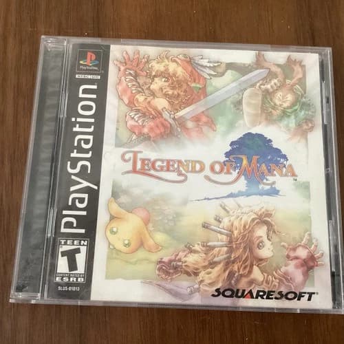 Legend of Mana (Sony PlayStation 1, 2000) CIB /Black Label, w/Reg Card PS1