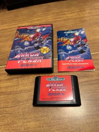 Arrow Flash (Sega Genesis) CIB complete video game VERY RARE HTF