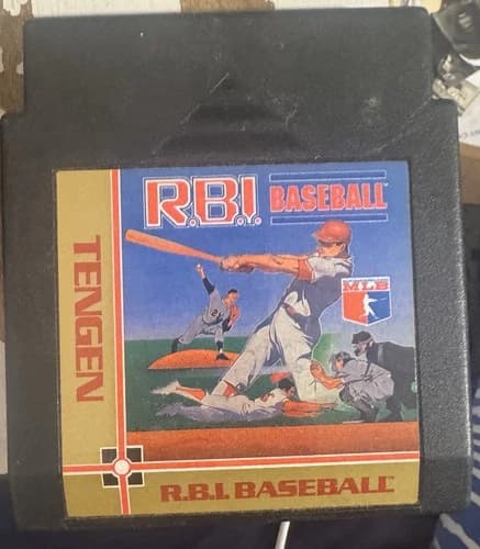 RBI Baseball (Nintendo NES, 1988, Tengen) Authentic Video Game TESTED & WORKS