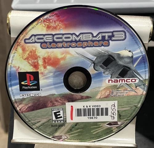 ACE COMBAT 3 ELECTROSPHERE PLAYSTATION 1 **GAME DISC ONLY**