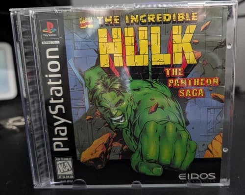 Incredible Hulk The Pantheon Saga PS1 CIB W/ Manual - Tested - PlayStation