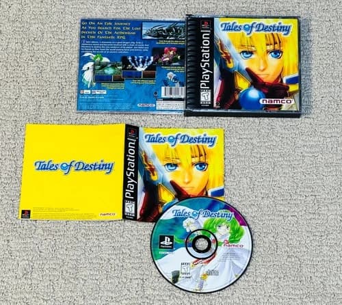 Tales of Destiny (PlayStation 1, PS1) Game - Complete CIB - Tested - Authentic