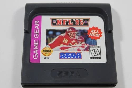 NFL 95 Sega Game Gear Cartridge
