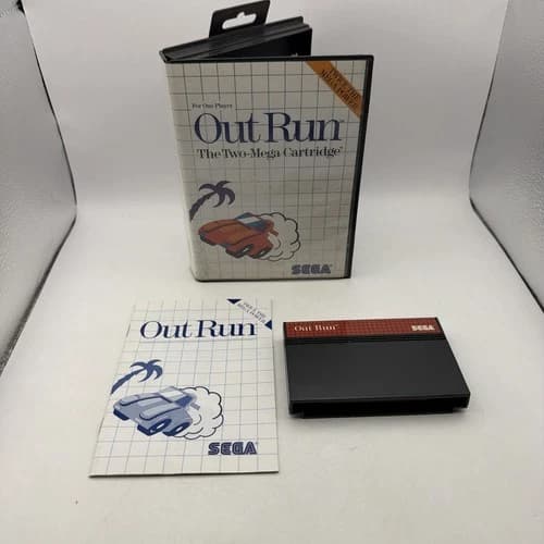 Out Run (Sega Master System SMS) Complete CIB Authentic Working