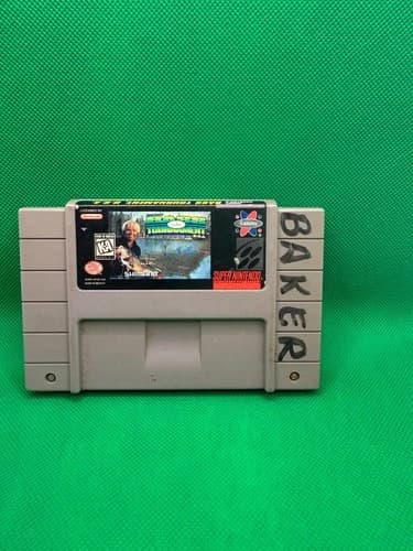 Jimmy Houston's Bass Tournament U.S.A. (SNES) Tested Working Good Condition