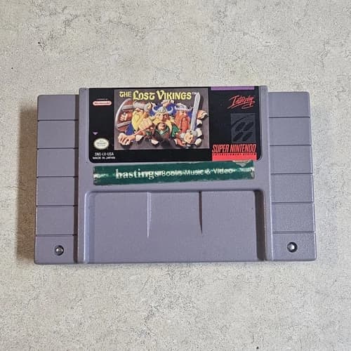 Interplay The Lost Vikings Super Nintendo SNES Game Cartridge NTSC-U/C US/CA