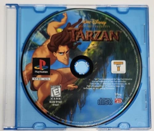 Disney's Tarzan (Sony PlayStation 1, 1999) PS1 Disc Only, Tested