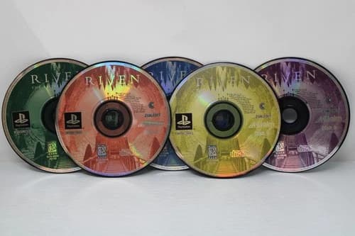 Riven The Sequel to Myst Sony PlayStation 1 PS1 All 5 Discs Only Tested