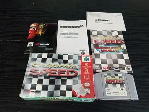 California Speed for Nintendo 64 N64 Complete In Box CIB Great Shape PU