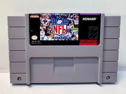NFL Football (Super Nintendo SNES, 1993) Authentic. Great Shape! Konami!