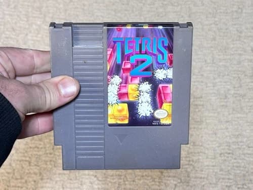 Tetris 2 - Nintendo NES Game Cartridge - Authentic - Tested
