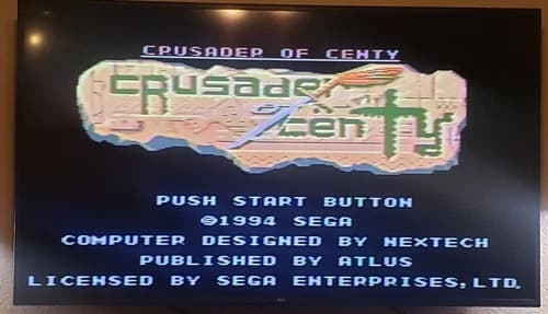 Crusader of Centy for SEGA Genesis 1994 Authentic Cartridge Only *Rare*