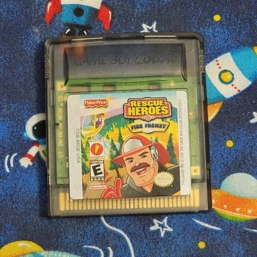 Nintendo Game Boy Color Rescue Heroes Fire Frenzy Authentic Tested Working 2000