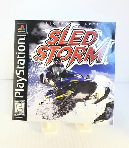 Sled Storm PS1 (Sony PlayStation 1, 1999) Black Label Complete Tested Working