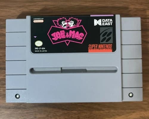Joe & Mac SNES Super Nintendo Tested Working