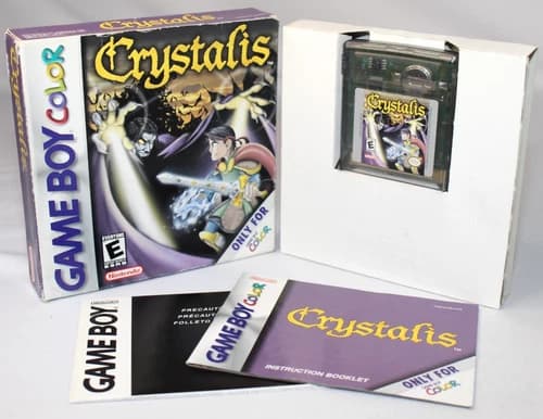 Crystalis GBC Game Boy Color Complete CIB Authentic! Good Condition! RARE!