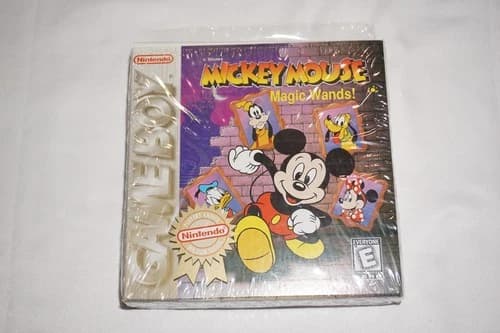 Mickey Mouse Magic Wands (Nintendo Game Boy Gameboy) Complete in Box CIB
