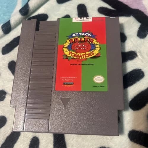 Attack of the Killer Tomatoes Nintendo NES Video Game Cartridge- Works Authentic
