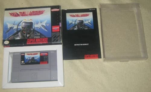 U.N. Squadron Complete in Box for SNES. Authentic. Clean/Tested Nintendo.Shooter