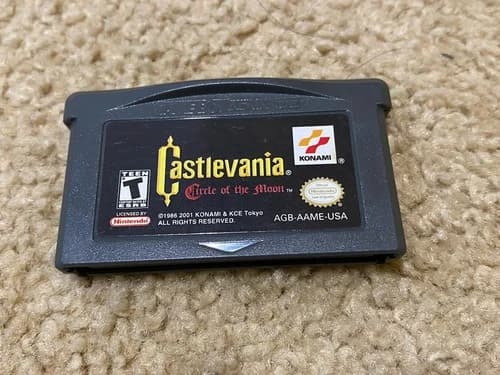Castlevania Circle of the Moon GBA Nintendo Game Boy Advance 2001 Authentic Rare