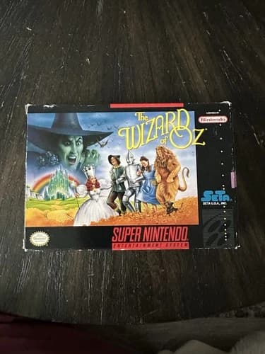 Super Nintendo SNES Game The Wizard Of Oz CIB Complete In Box