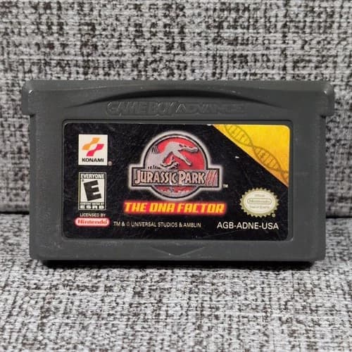 Jurassic Park III The DNA Factor (Nintendo GameBoy Advance, 2001) Tested Working