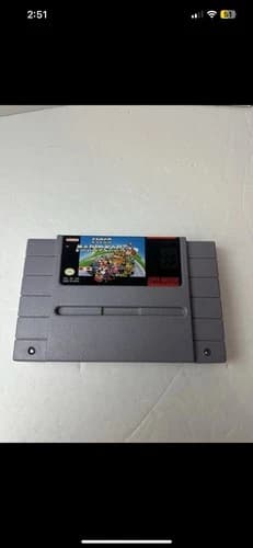 Super Mario Kart (Super Nintendo SNES) Video Game Cartridge Authentic & Tested