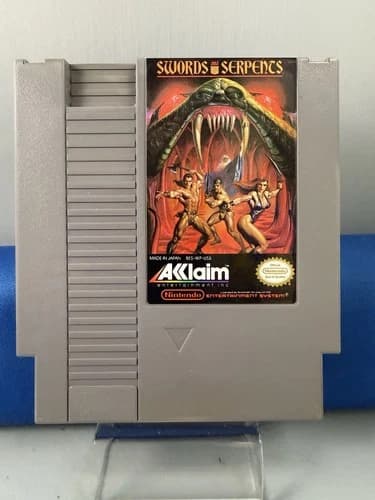 NES Nintendo Swords and Serpents Acclaim Video Game 1990 Authentic Clean Tested