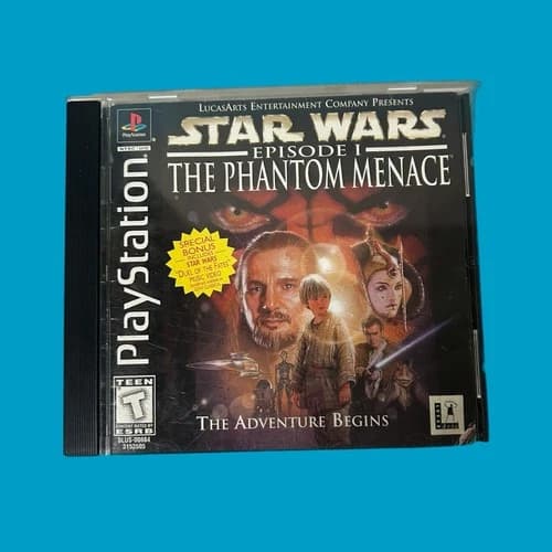 Star Wars Episode 1 Phantom Menace Sony PlayStation 1 PS1 Complete W /Manual