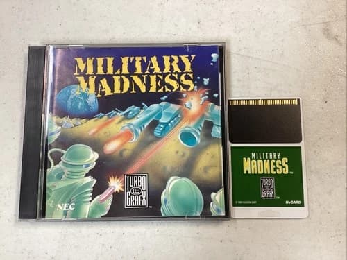 Military Madness (TurboGrafx-16, 1989) CIB Manual Teste