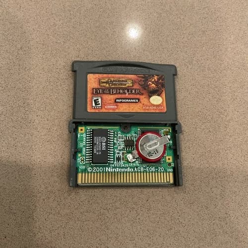 Dungeons & Dragons: Eye of the Beholder Nintendo Game Boy Advance Authentic GBA