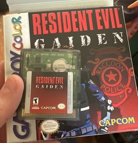 GBC Gameboy Color RESIDENT EVIL GAIDEN Complete CIB Box Game Rare Capcom RE