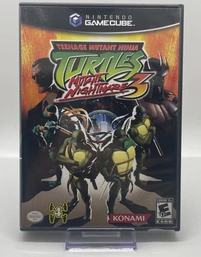 TMNT 3: Mutant Nightmare (Nintendo GameCube, 2005) Complete With Manual