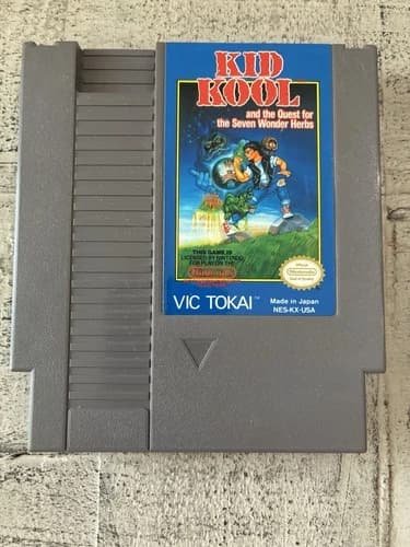 Kid Kool and the Quest for the Seven Wonder Herbs (NES, 1990) Cartridge