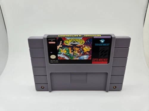Battletoads In Battlemaniacs SNES Super Nintendo Game ONLY Authentic Tested