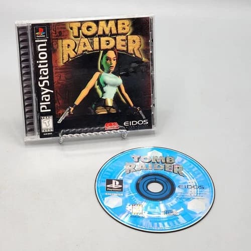 Tomb Raider PS1 (Sony PlayStation 1, 1996) PS1 - Complete - Black Label - Tested