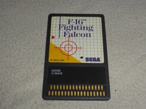 MASTER SYSTEM GAME F-16 FIGHTING FALCON THE SEGA CARD ONLY