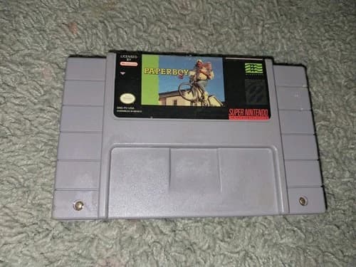 Paperboy 2 Super Nintendo Entertainment System SNES Authentic Tested Working