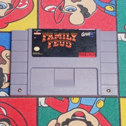 Family Feud (Super Nintendo) SNES Authentic/Cleaned/Tested Trivia Game