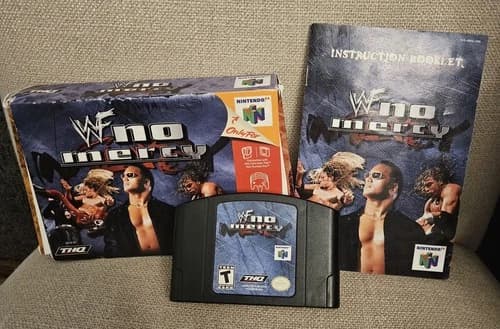 WWF No Mercy N64 Nintendo 64 Complete CIB Authentic Tested Working