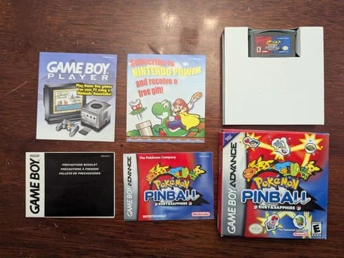 Pokemon Pinball Ruby Sapphire Game Boy Advance Complete CIB