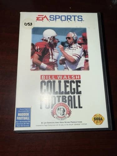Bill Walsh College Football (Sega Genesis, 1993)